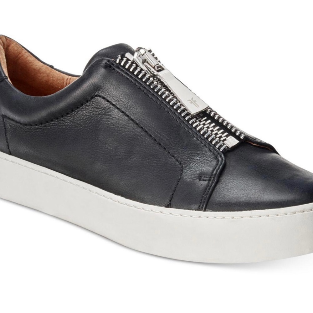 Frye Leather Lena Zip Sneakers, NWOB